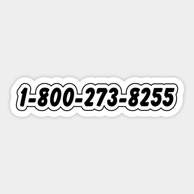 1-800-273-8255 Sticker by RLan